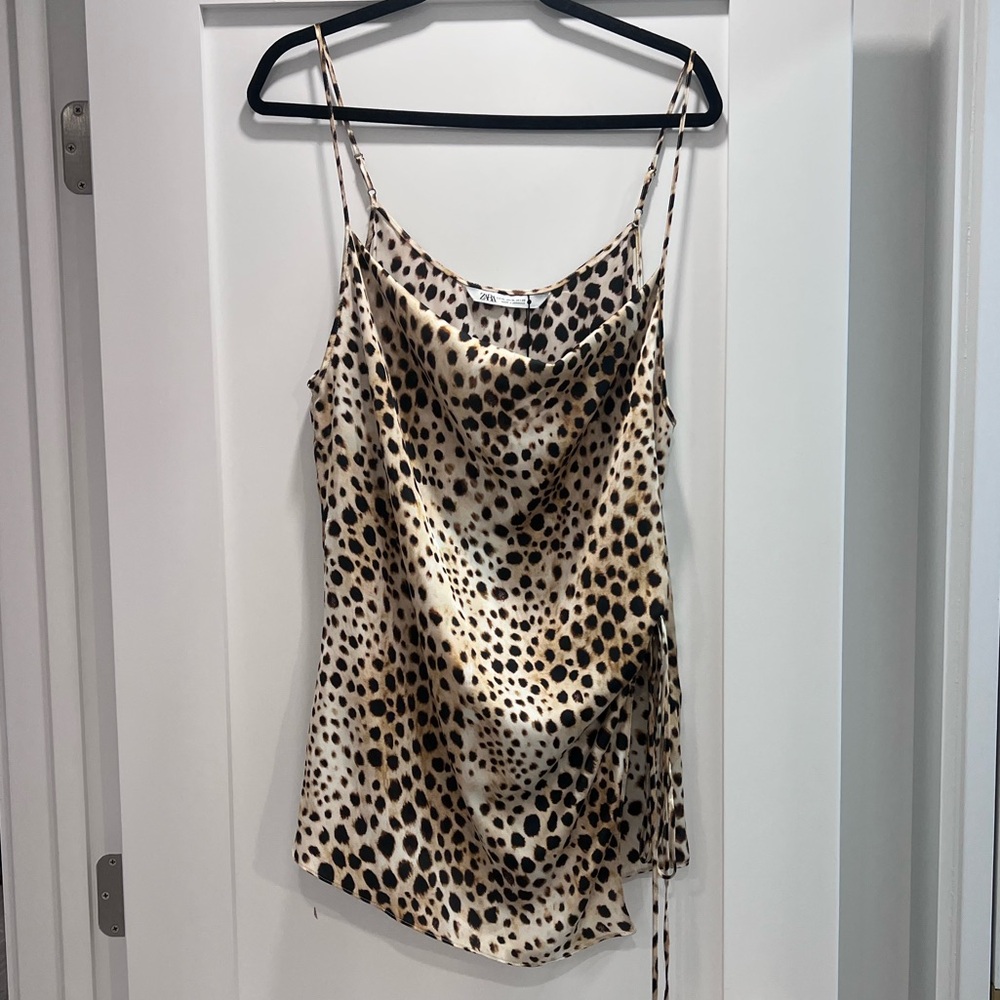 Zara Animal Print Camisole Top